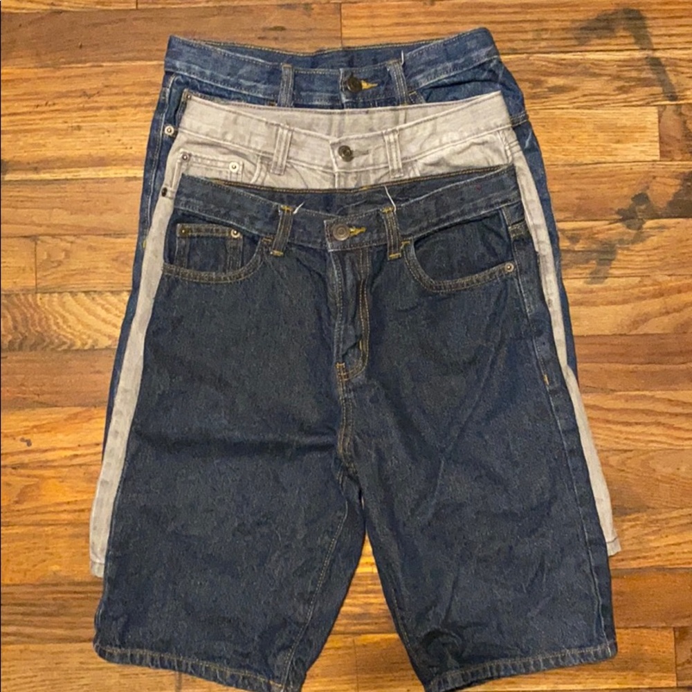 Crazy 8 boys jean shorts lot.